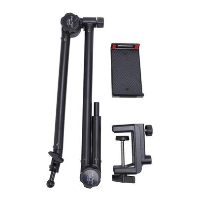 Mikrofon-Schwebestativ 360 Grad Rutschfest 1,5 kg Tragkraft Metall Mikrofonarmständer Schreibtisch mit Telefon