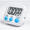 1pc Digital Kitchen Timer for Cooking Big Digits Loud Alarm,White,Not Include Battery