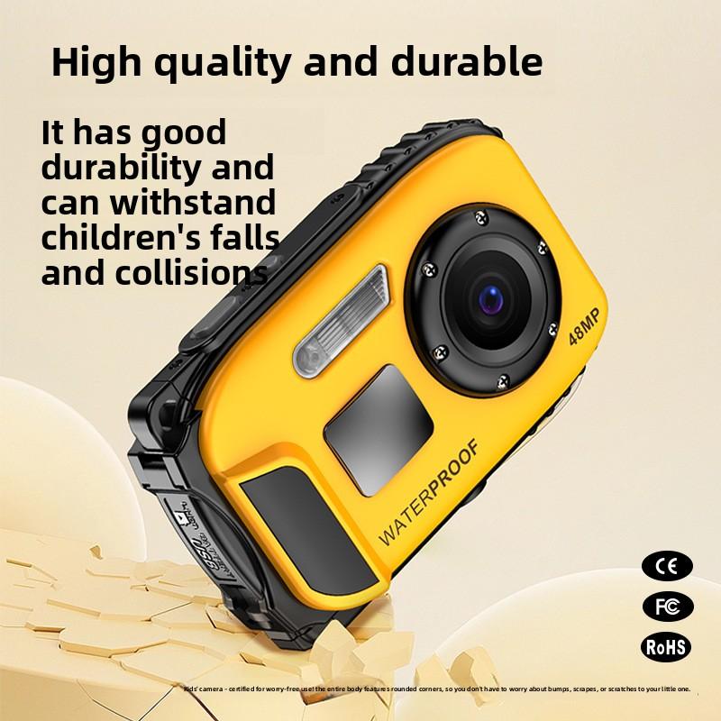 New Kids Waterproof Digital Camera 1080P HD CCD Autofocus Underwater Camcorder for Diving Travel Snorkeling Swimming Toy Gift