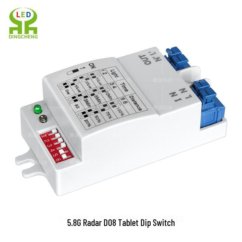 

5.8G Microwave Induction Sensor Module D08 Radar Sensor Dial Switch 220V D08