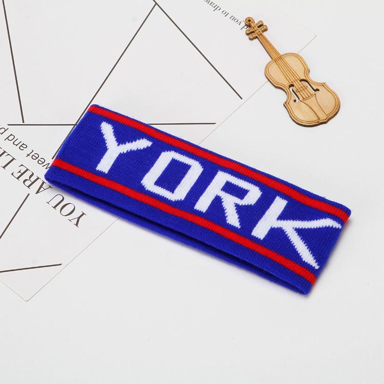 

Корейская спортивная повязка на голову, впитывающая пот — эластичная, вязаная, широкая, модный головной убор для мужчин и женщин