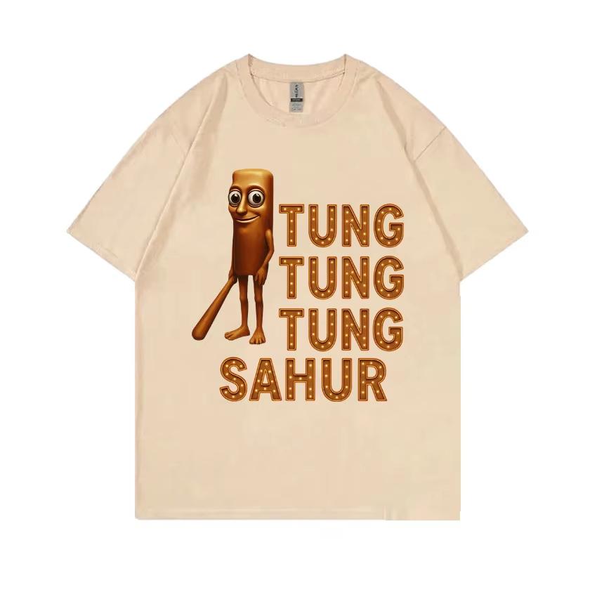 

Italian Brainrot Funny Meme Graphic Tshirt Tung Tung Tung Sahur Baseball Bat T-shirt Men Women Casual Humor Soft Cotton T Shirts XXXXL