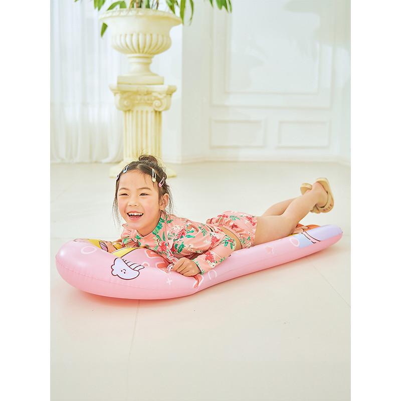 Xiao Lu Inflatable Surfboard Children's Floating Water Toy Ride-on Float Bed For Swimming Training Pink Mermaid