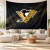 Pittsburgh Penguins Wall Tapestry, Soft Fabric Wall Hanging, Decorative Backdrop For Bedroom Home Wall Art
