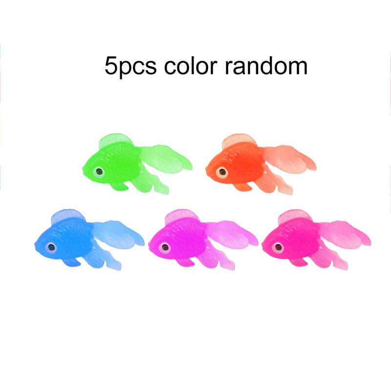 Plastic Goldfish Colorful Simulation Decoration Pet Fish Aquatic Products for Living Room Tabletop Fish Tank Decoration TMZ