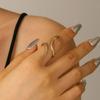 Exaggerated High-End Golden Snake Bracelet & Ring Set for Women
