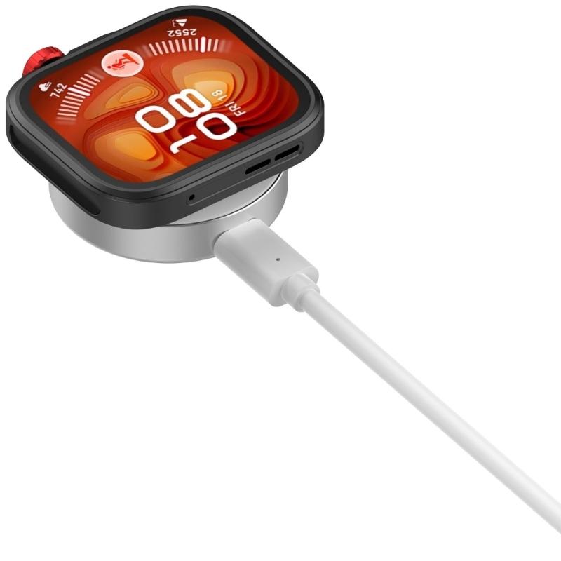 Universal Magnetic Charging Dock with Metal Shell USB Charges Cable Replacement USB Charges Base for Watch Fit4 Use