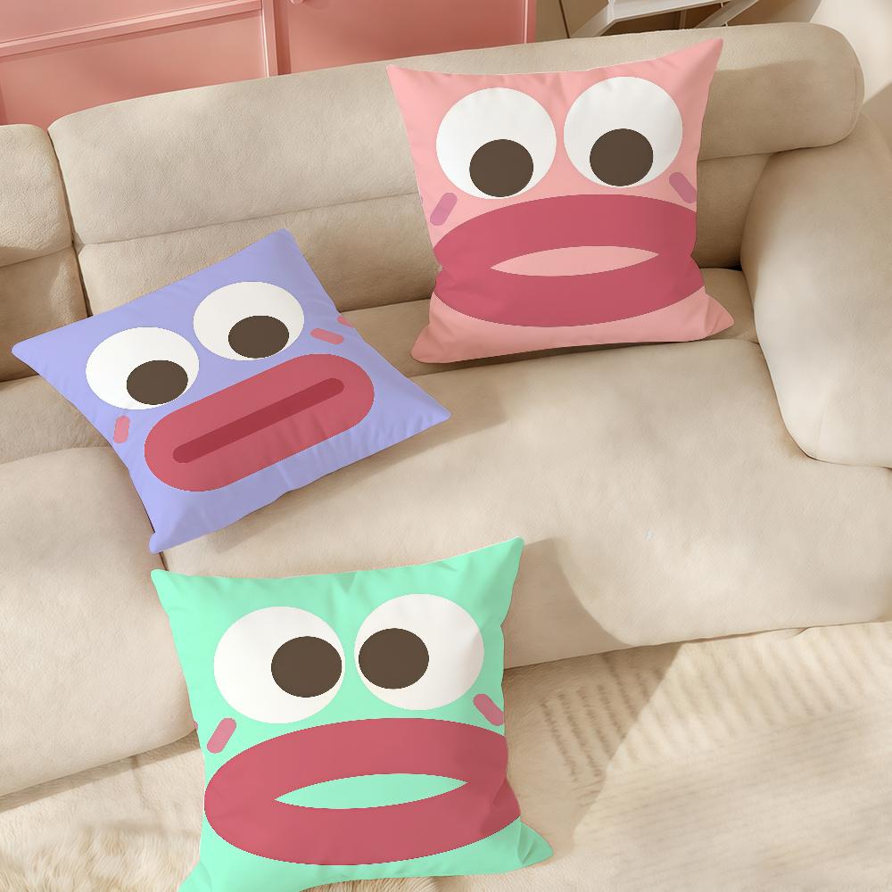Cute Sausage Lips Pillow Case Suitable For Bedrooms Living Rooms Cars Home Decoration