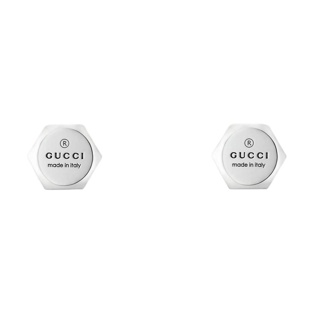 Gucci Markenlogo Graviert 925 Silber Ohrringe Unisex Ohrringe 779171-J8400-8106
