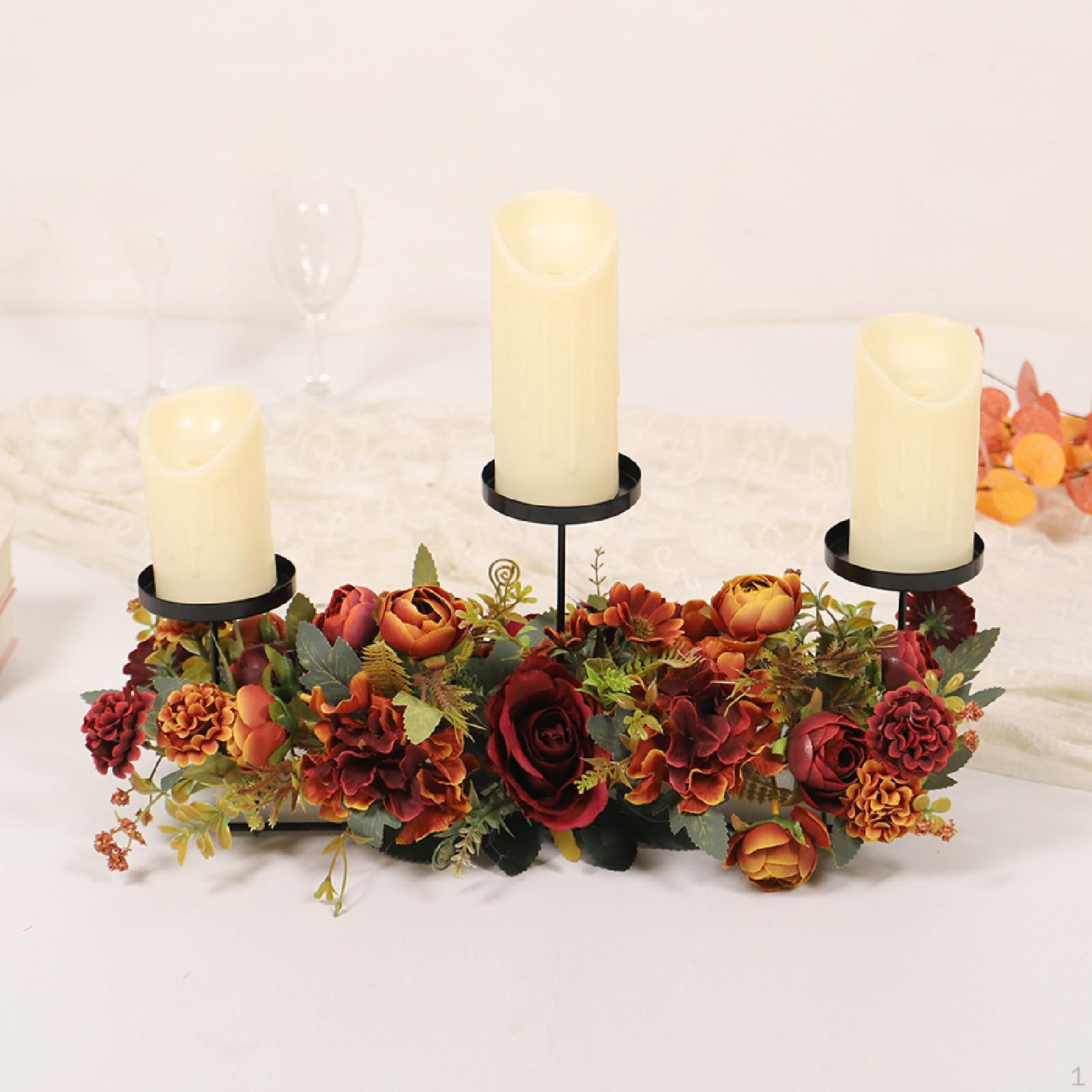 

Hydrangea Candle Holder Decoration Candlestick for Valentine s Day Fireplace