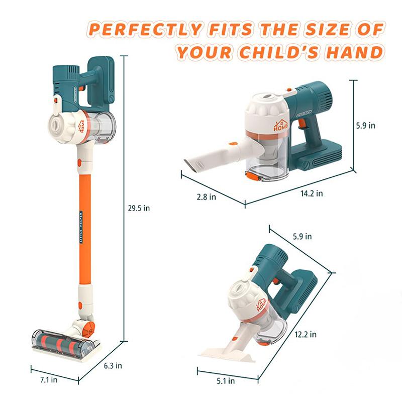 Kids Electric Vacuum Cleaner Cleaning Set Toy Light Music Simulation Housework Dust Catcher Role Pretend Play House Game Gift