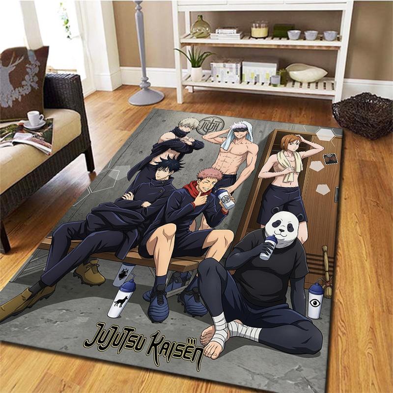 Jujutsu Kaisen Carpet Rug For Living Room Bedroom Home Sofa Decoration Kids Play Nonslip Floor Mat