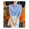 Women Casual Long Sleeve Polyester Shirt With Embroidery