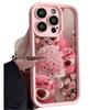 Pink Rose Strawberry Bear for Apple 15Promax Phone Case iPhone16Pro Cute 14 Flowers 17Pro