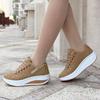 Women's Casual Sports Comfortable Breathable Flat Bottom Increased Casual Shoes Plus Size
