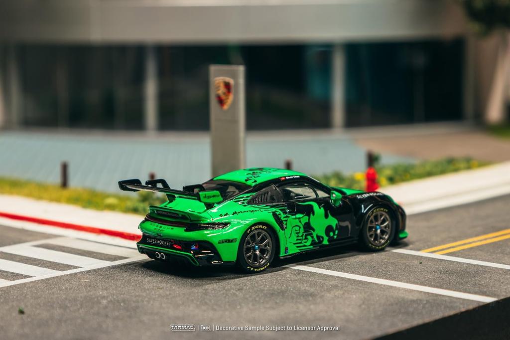 Speedmaster Japan TARMACWORKS Scale Porsche 911 GT3 Cup Fire Monkey Motorsport Finished Model 1/64 (992) T64-093-FMM