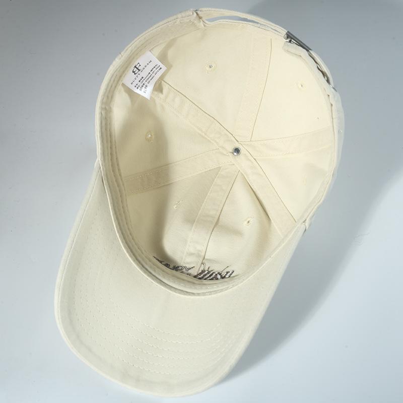 Fashion Hat Women's New Soft Top Baseball Cap Korean Version Tide Letter Embroidery Sunshade Sunscreen Cap