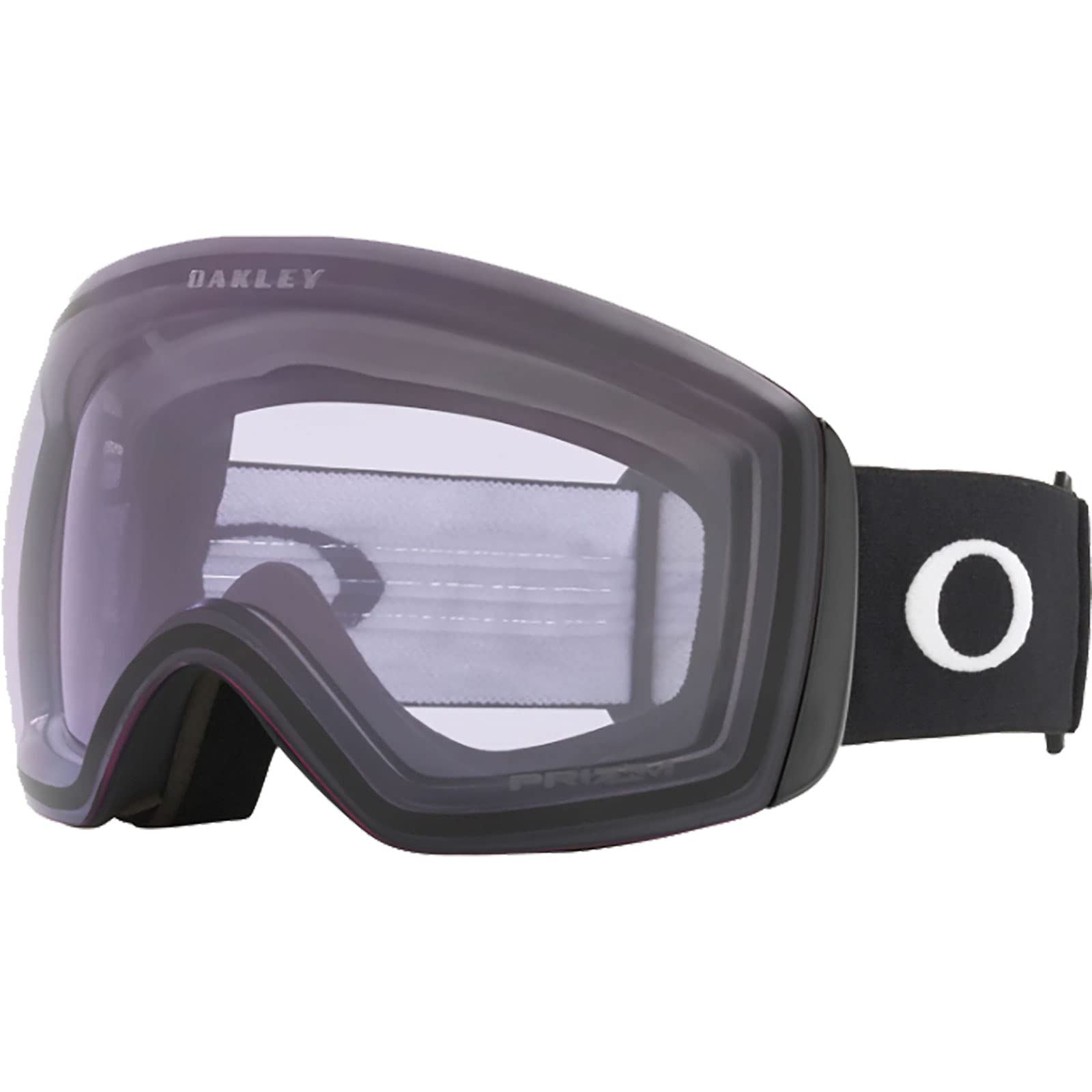 

Oakley Flight Deck L Matte Clear One Size Goggles, Black/Prizm Lens,