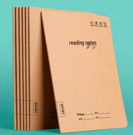 Notizbuch mit 16K32K Rindslederstich: 72-seitiges dickes großes englisches Mathematik- und Aufsatzbuch