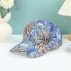 Floral Rhinestone Baseball Cap for Women, Sparkly Lace Pattern Adjustable Sun Hat