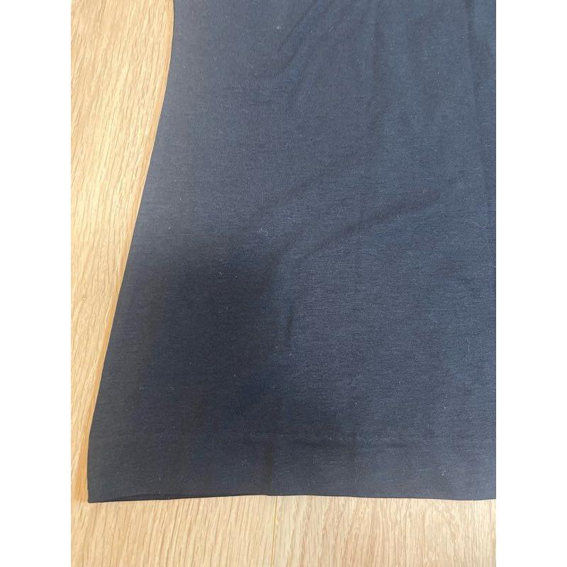 Used [225529] HUGO BOSS Hugo Boss Like new! Short-sleeved T-shirt, cut and sew, V-neck, cotton/poly blend, with tag, INT S Men's, Black