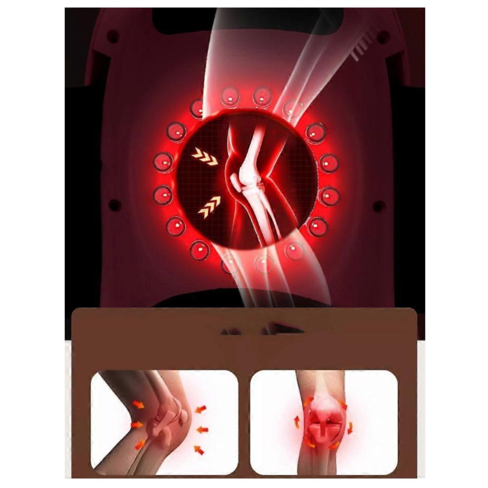 Hot compress knee massage device, sports knee guard, red light vibration electric warmth for cold legs massage device