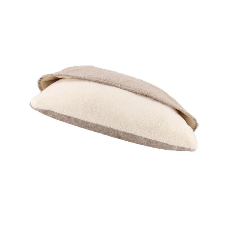 

Winter Warm Pet Sofa Bed Washable Bite Proof Dog Cushion Removable Plush Cat Mat Large Pet Kennel Sleeping Bag for Puppy Kitten S-50x40cm