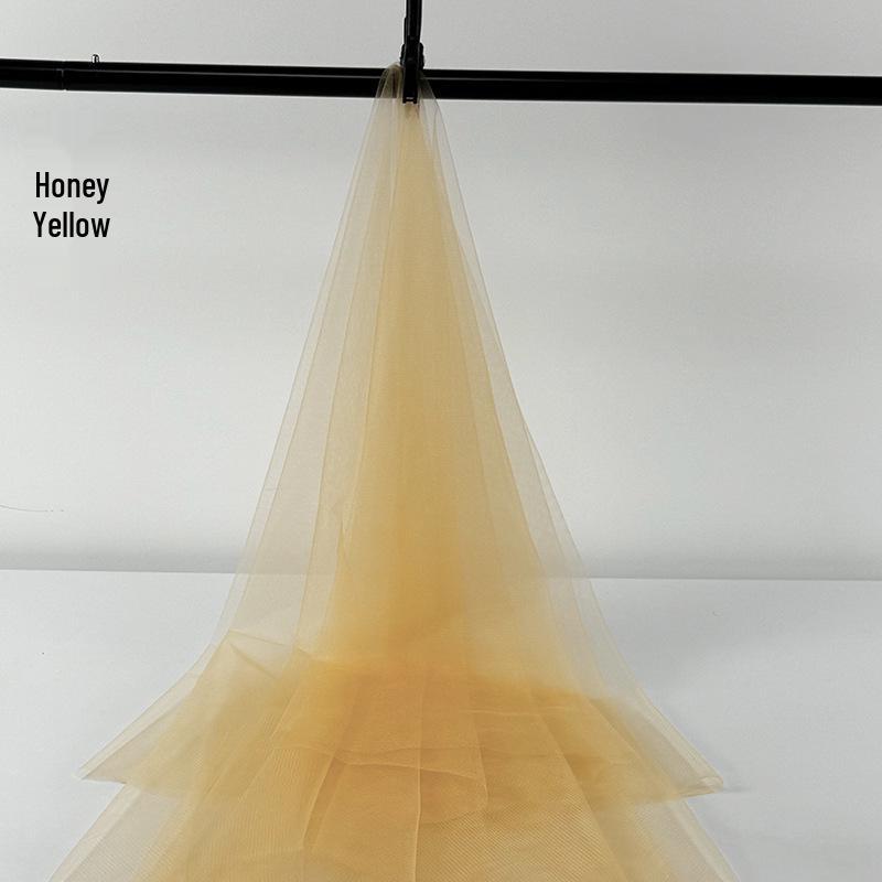 

Желтая полупрозрачная мягкая пряжевая ткань для свадебного декора и детских садов 1m x 1.6m