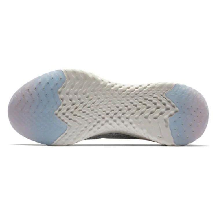 Nike Epic React Flyknit Mica Green Women Sneakers Light-Silver-Sail AQ0070-009