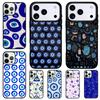 Blue Evil Eye Phone Case for iPhone 17 Air 16 15 11 12 14 13 Pro Max Shockproof Cover