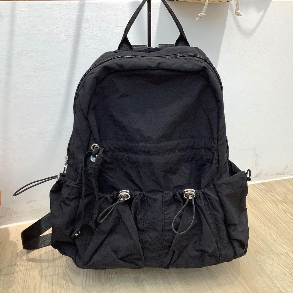 Casual Women Korea summer small backpack female ins student nylon shoulder bag travel bagpack black rucksack schoolbag Mochila