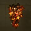 Floral Swag Decorative, Faux Flower and Maple Leaves, Wall Hanging Decor, Garden Teardrop for