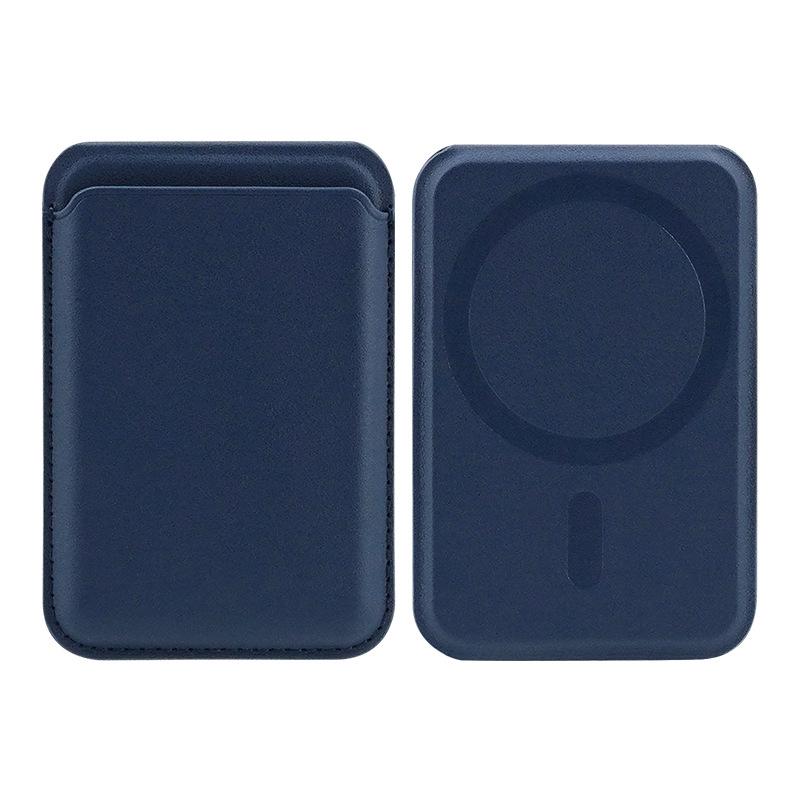 Apple MagSafe Magnetisk korthållare & Justerbart stativ - PU-läder ID-hållare för 15 Pro
