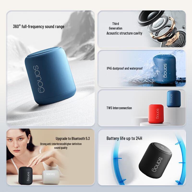 Saina X6S HIFI Portable Wireless Bluetooth Speaker