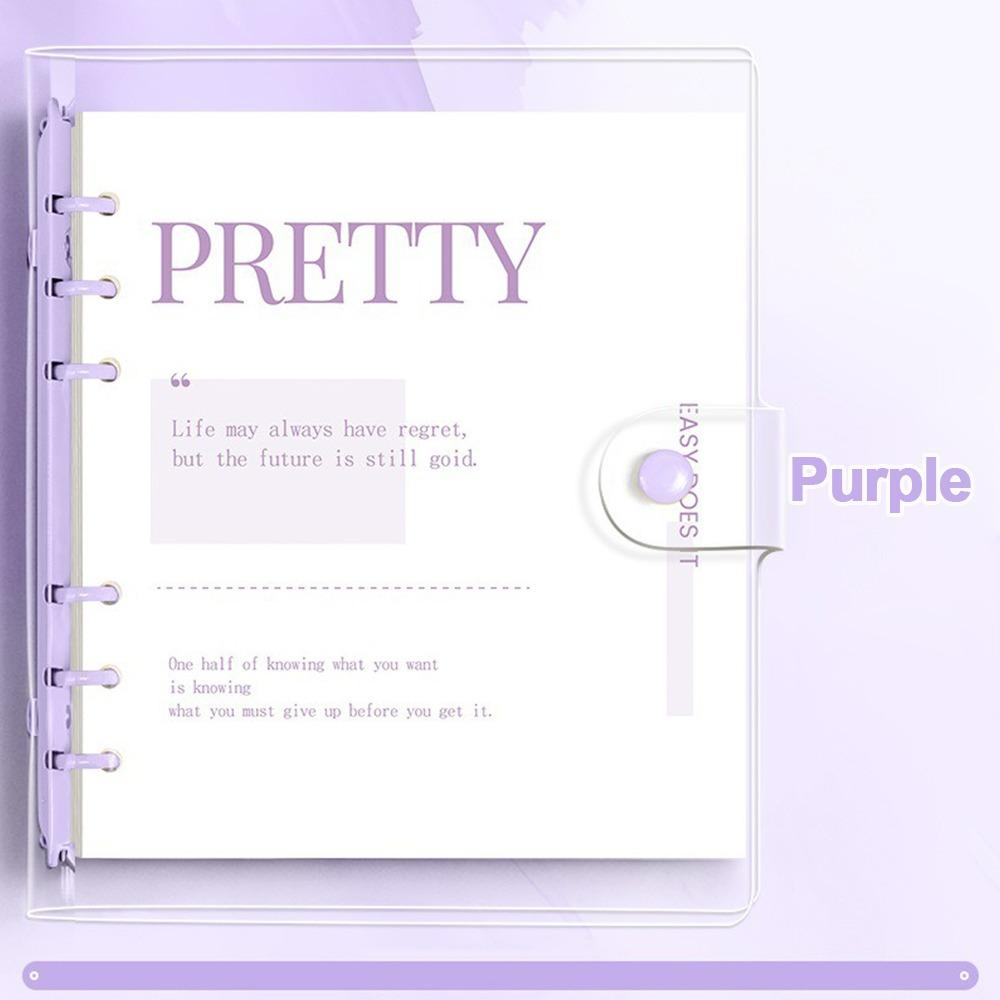 

Binder Agenda Book Thicken Paper Journal Notepads New Loose-Leaf Notebooks Office Study Stationery фіолетовий