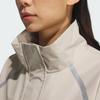 Adidas Water-Resistant Stand-Up Collar Sports Casual Jacket Women Jacket Light-Brown JM6195