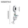 Charm Bead Charms Authentic copper Highheel Cup Pendant Bead Charms Compatible With Bracelets Diy Fine Gift Women Delicate Jewellery Accessory