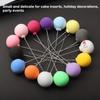 8Pcs Colorful Ball Bundle Clay Balloon Cake Topper Wedding DIY Cupcake Flag Birthday Party Anniversary Shower Supply