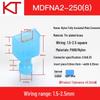 KT Nylon Male Fully Insulated Blade Terminal MDFN/A1.25/2/5.5-250 Cold Crimp Connector