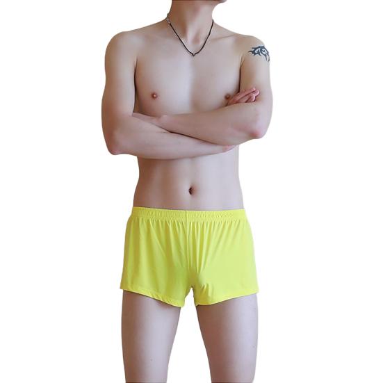 Men Boxer Underwear Low Waist Breathable Smooth Wiring Perfect Fit Shorts Panties