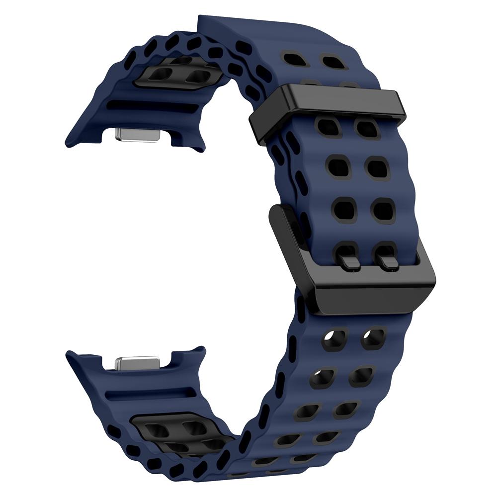 Silicone Marine Band For Samsung Galaxy Watch 8 Classic 46mm Sports Strap For Samsung Watch 8 44mm 40mm Bracelet Watchbands