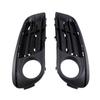 1 Pair Black ABS Front Bumper Fog Light Cover for BMW 5 Series F10/F11/F18