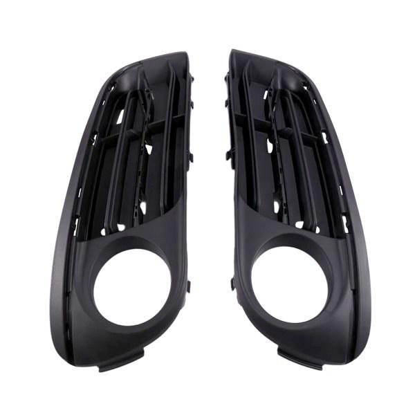 1 Pair Black ABS Front Bumper Fog Light Cover for BMW 5 Series F10/F11/F18
