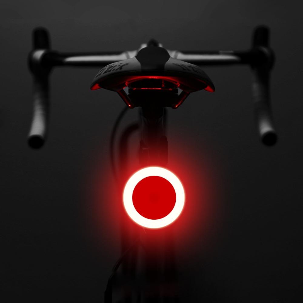 Heart Shape Design Bicycle Taillight USB Rechargeable Bike Seatpost Light  Night Riding