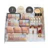 Acrylic Badge Display Stand with Tiered Transparent Storage Shelves