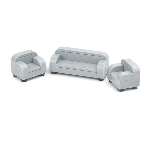 Stadt Lebensmittel Bausteine Küchenzubehör Hamburger Pizza Pommes Kuchen Schokolade Kekse MOC Steine Spielzeugkorb Teile LEDUO