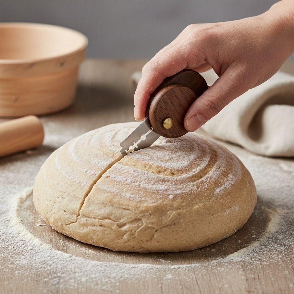 with 5 Replaceable Blades Dough Trimmer Detachable Dough Scoring Cutter Sourdough Scorer Gift