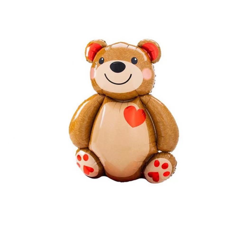 4D Teddybär Kuchenballon - Baby Geburtstagsparty Dekoration