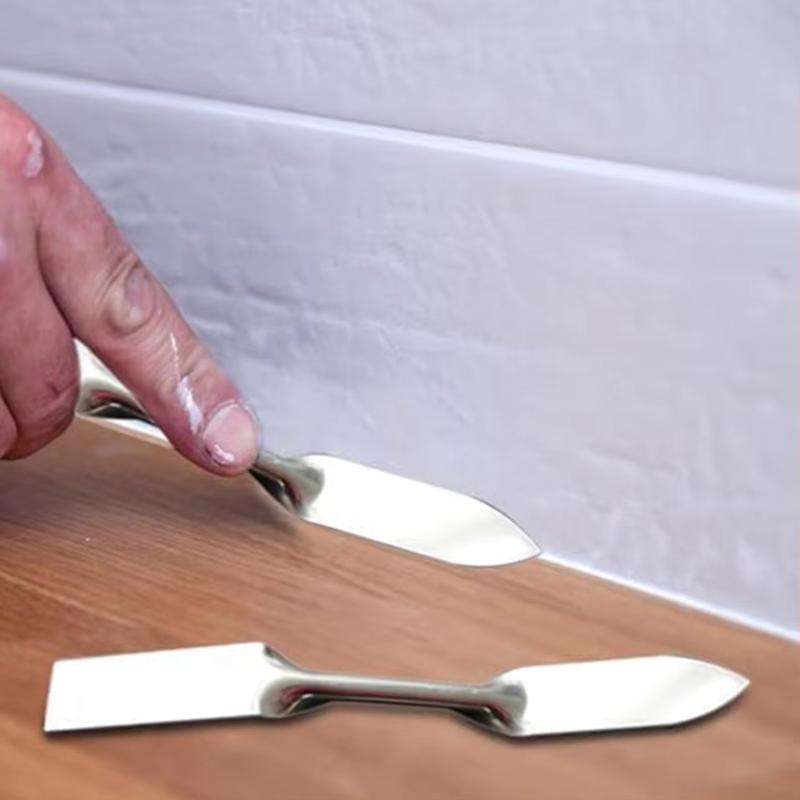 420 Stainless Steel Dual Head Putty Knives Rust Resistant Lightweight Hand Tools for Pottery DIY Gift for Art Crafters