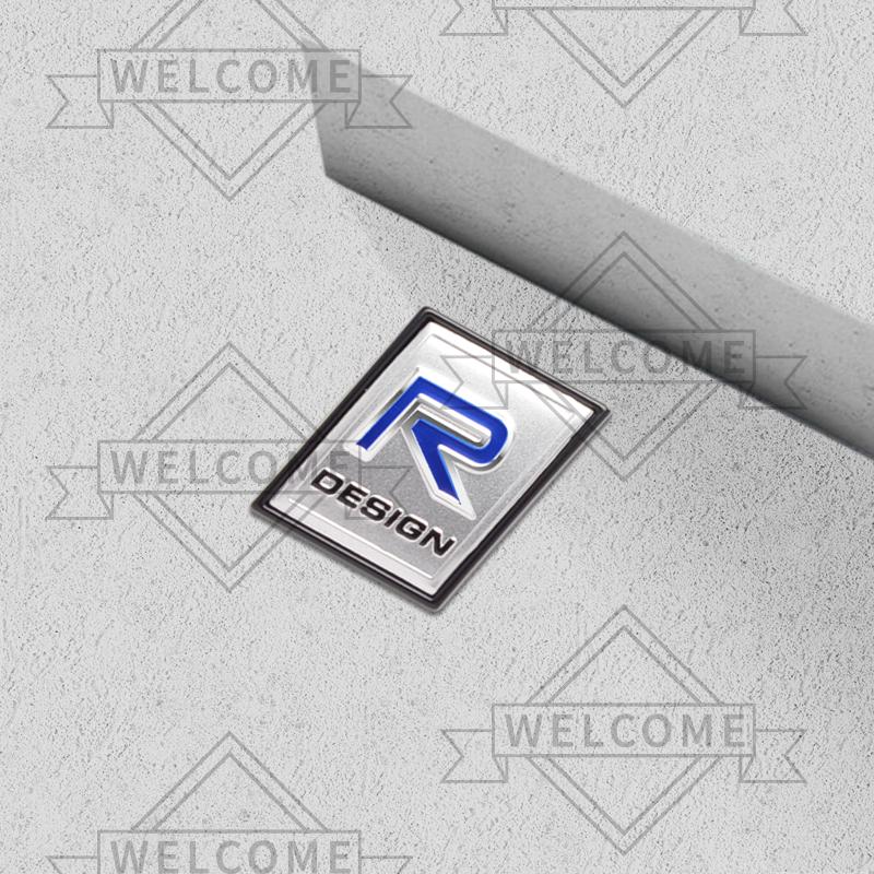 3D Car Stickers R Design AWD Moose Test Emblem Auto Body Badge Trunk Decal For Volvo XC90 XC40 S60 S90 V60 V90 XC60 Accessories